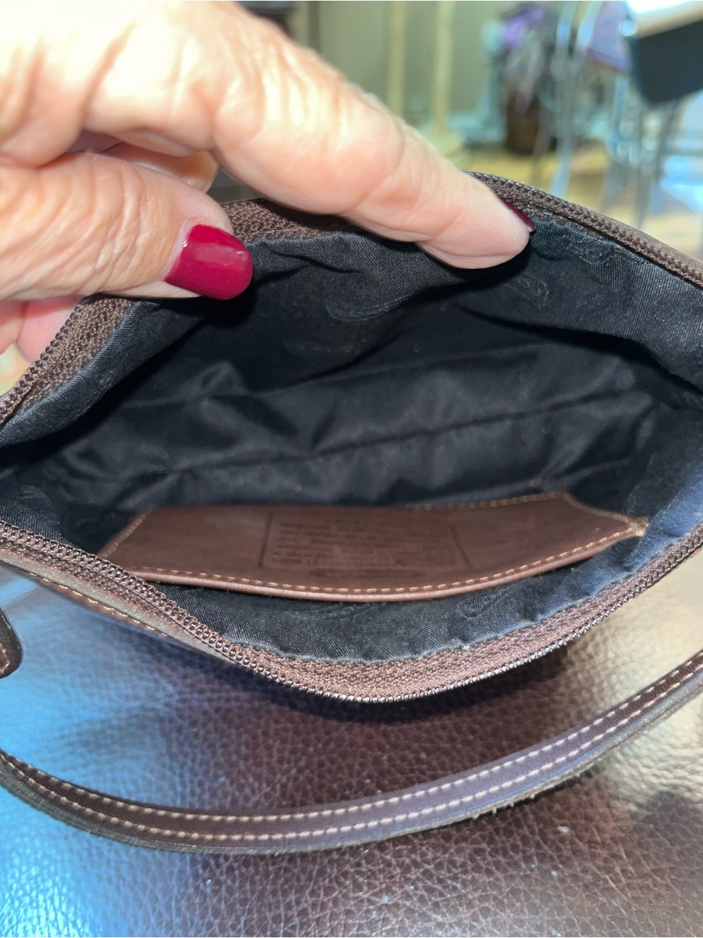 EUC Authentic Vintage Coach Bleeker Demi Zip Handbag 9311 - Picture 5 of 7